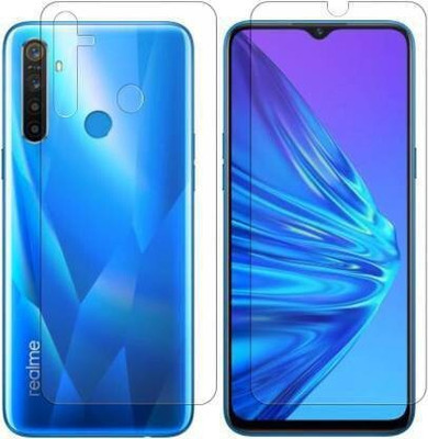 PR SMART Front and Back Tempered Glass for Realme 5s(Pack of 2)