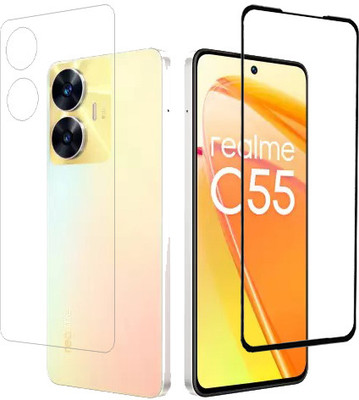 ECMERED Front and Back Tempered Glass for realme C55, Realme C55(Pack of 1)