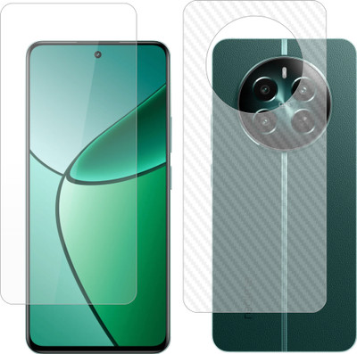 Vatsin Front and Back Tempered Glass for Realme P1 5G, Realme P1 5G [Back Carbon Fiber](Pack of 2)