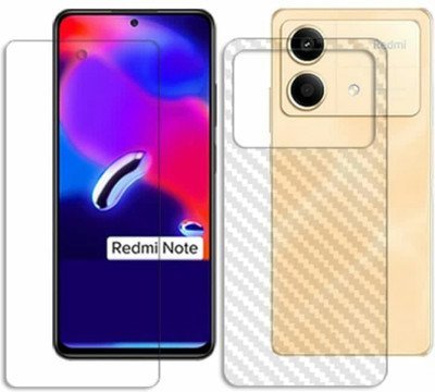 DOWRVIN Front and Back Tempered Glass for XIAOMI REDMI NOTO 13R PRO FRONT AND BACK TEMPERED GLASS(Pack of 2)