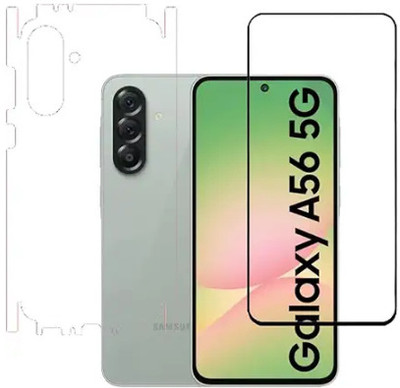 MUTAALI Front and Back Tempered Glass for Samsung Galaxy A56(Pack of 1)
