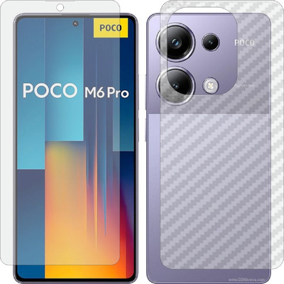 Mobling Front and Back Tempered Glass for Xiaomi Poco M6 Pro 4G(Pack of 2)