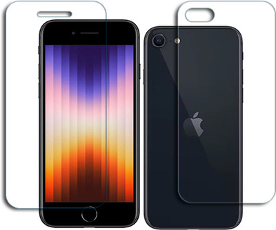 ARBAN Front and Back Tempered Glass for Apple iPhone SE (2022) FRONT BACK(Pack of 1)