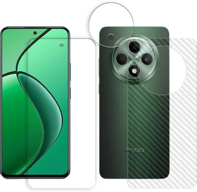 DB Front and Back Tempered Glass for OPPO F27 5G ( 1 UNBREAKABLE FRONT SCREEN GUARD AND 1 FIBER BACK SKIN(Pack of 3)