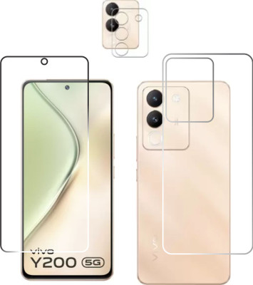 chakoor Front and Back Tempered Glass for vivo Y200 5G(Pack of 3)