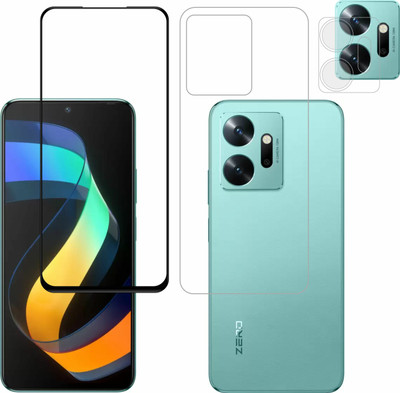 Vatsin Front and Back Tempered Glass for infinix zero 20(Pack of 3)