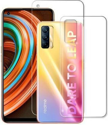 PR SMART Front and Back Tempered Glass for Realme X7(Pack of 2)