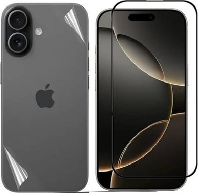 AKSHUD Front and Back Tempered Glass for Apple iPhone 17, iPhone 17(Pack of 1)