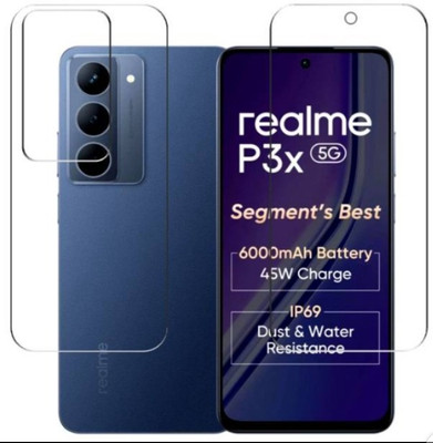 ZIDZEE Front and Back Tempered Glass for REALME P3X 5G(Pack of 2)