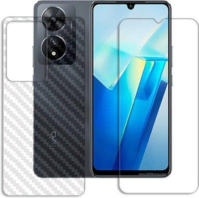 SOMTONE Front and Back Tempered Glass for vivo T2 5G FRONT BACK SCREEN GUARD(Pack of 1)