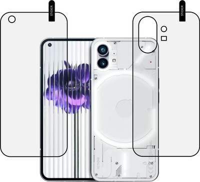 MOBKAVACH Front and Back Tempered Glass for Nothing Phone 1(Pack of 2)