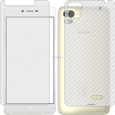 Fasheen Front and Back Tempered Glass for KARBONN AURA SLEEK 4G (Front Matte Finish & Back 3d Carbon Fiber)(Pack of 2)