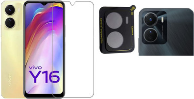 COVER CAPITAL Front and Back Tempered Glass for Vivo Y16(Pack of 2)