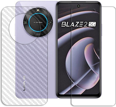 MUTAALI Front and Back Tempered Glass for Lava Blaze 2 5G(Pack of 1)