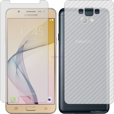 Fasheen Front and Back Tempered Glass for SAMSUNG GALAXY ON 8 (Front Matte Finish & Back 3d Carbon Fiber)(Pack of 2)