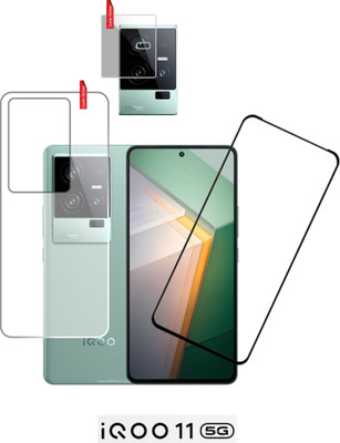 Olonga Front and Back Tempered Glass for IQOO11 5G(Pack of 3)
