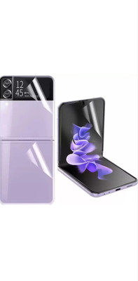 MUTAALI Front and Back Tempered Glass for Samsung Galaxy Z Flip4(Pack of 1)