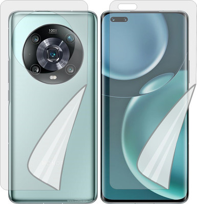 ZINGTEL Front and Back Tempered Glass for HONOR MAGIC4 PRO (Edge To Edge TPU, Full Coverage)(Pack of 1)