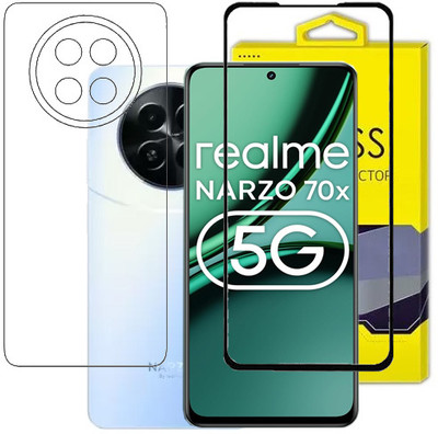 KMPERED Front and Back Screen Guard for Realme Narzo 70x (5G)(Pack of 1)