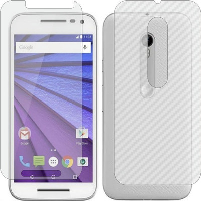 MOBART Front and Back Tempered Glass for Motorola Moto G Turbo Edition(Pack of 2)