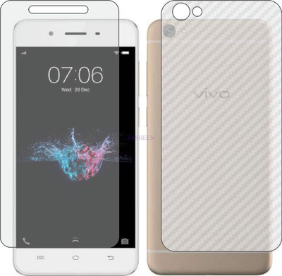 Fasheen Front and Back Tempered Glass for VIVO 1610 Y55S (Front Matte Finish & Back 3d Carbon Fiber)(Pack of 2)