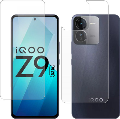 Vatsin Front and Back Tempered Glass for iQOO Z9 5G(Pack of 2)