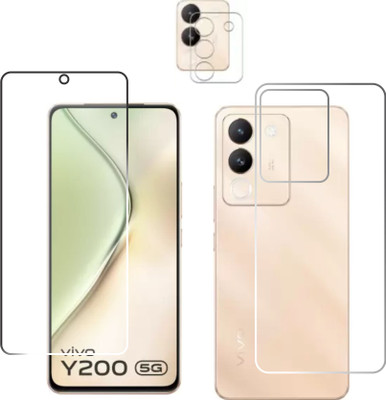 chakoor Front and Back Tempered Glass for vivo Y200 5G(Pack of 3)