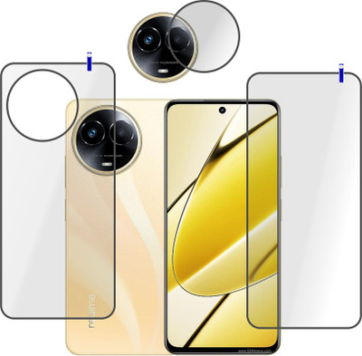 PONDRIK Front and Back Tempered Glass for Realme 11 5G(Pack of 3)
