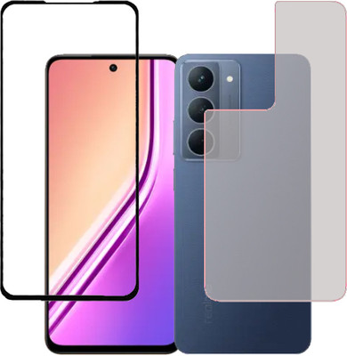 HOBBYTRONICS Front and Back Tempered Glass for REALME P3X(Pack of 1)