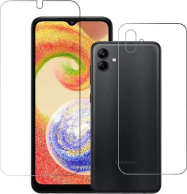 DOWRVIN Front and Back Tempered Glass for SAMSUNG GALAXY A04 FRONT AND BACK TEMPERED GLASS(Pack of 2)