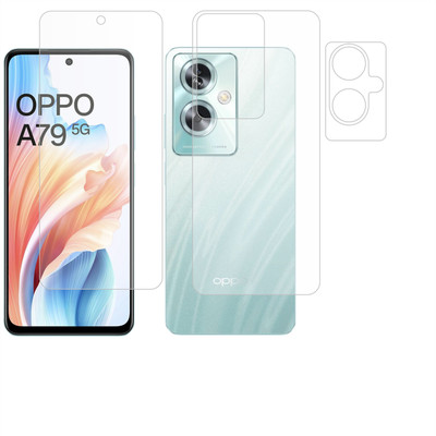 Ten To 11 Front and Back Tempered Glass for Oppo A79 5G, Oppo A79 5G [With Rear Camera Lens Guard](Pack of 3)
