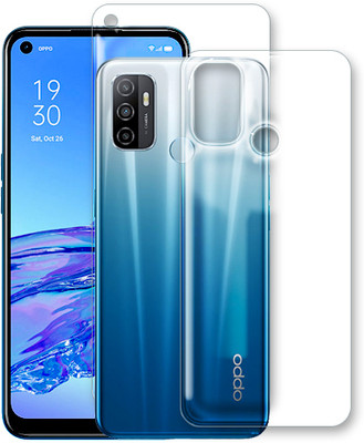 MUTAALI Front and Back Tempered Glass for Oppo A53(Pack of 1)