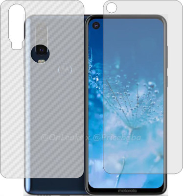 MOBART Front and Back Tempered Glass for MOTOROLA MOTO P40 POWER(Pack of 2)
