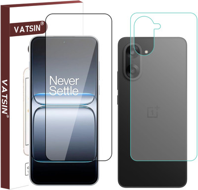 Vatsin Front and Back Tempered Glass for OnePlus Nord CE5(Pack of 2)