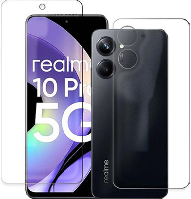 SOMTONE Front and Back Tempered Glass for Realme 10 Pro FRONT BACK(Pack of 1)