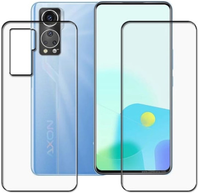 DOWRVIN Front and Back Tempered Glass for ZTE Axon 30s front and back Tempered glass(Pack of 2)