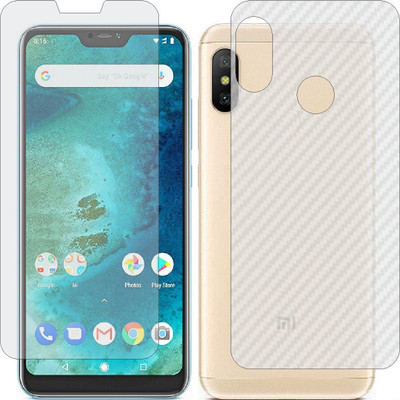 MOBART Front and Back Tempered Glass for MI A2 LITE(Pack of 2)