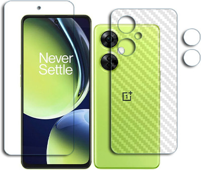 SOMTONE Front and Back Tempered Glass for OnePlus Nord CE 3 Lite FRONTBACK SCREEN GUARD(Pack of 1)