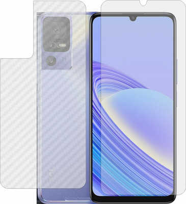 MOBART Front and Back Tempered Glass for Tcl 40 SE(Pack of 2)