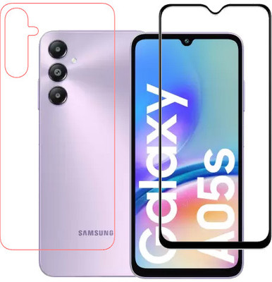 HOBBYTRONICS Front and Back Tempered Glass for Samsung Galaxy A05s(Pack of 1)