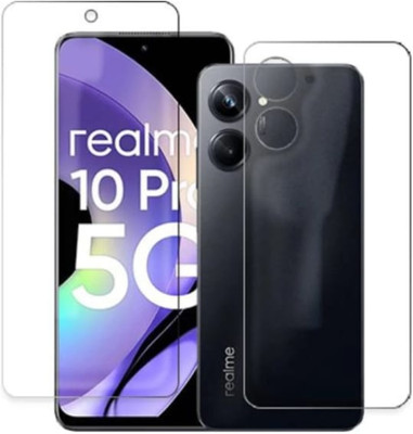 DOWRVIN Front and Back Tempered Glass for REALME 10 PRO 5G FRONT AND BACK TEMPERED GLASS(Pack of 2)