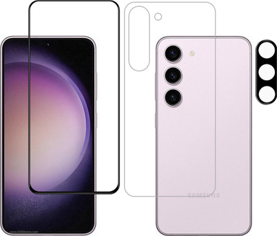 Ten To 11 Front and Back Tempered Glass for Samsung Galaxy A54 5G, Samsung Galaxy A54 5G [With Rear Camera Lens Guard](Pack of 3)