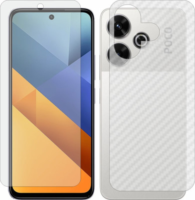 MOBART Front and Back Tempered Glass for Poco M6 4G(Pack of 2)