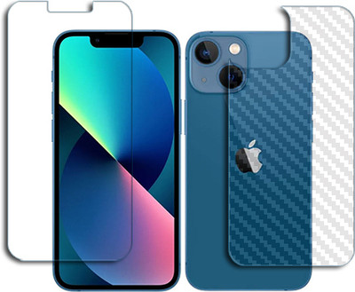 SOMTONE Front and Back Tempered Glass for Apple iPhone 13 mini TEMPERED & FIBER FRONT BACK(Pack of 1)