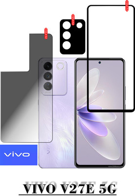 PONDRIK Front and Back Tempered Glass for VIVO V27E 5G(Pack of 2)