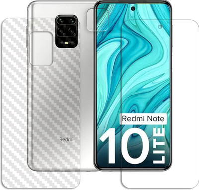 SOMTONE Front and Back Tempered Glass for REDMI NOTE 10 LITE FRONTBACK AND CAMERA LENS SCREEN GUARD(Pack of 1)