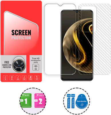 SOMTONE Front and Back Tempered Glass for Huawei nova Y72 4G (1 FREE CAMERA LENS) WITH FRONTBACK SCREEN PROTECTOR(Pack of 1)
