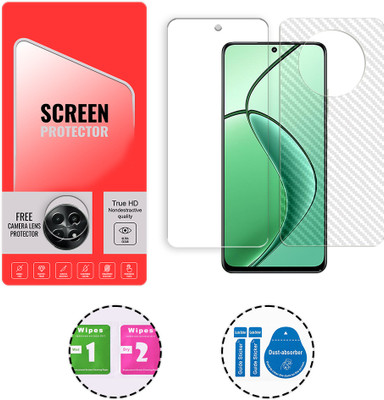 SOMTONE Front and Back Tempered Glass for Realme C65 5G (1 FREE CAMERA LENS) WITH FRONTBACK SCREEN PROTECTOR(Pack of 1)