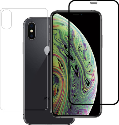 Menext Front and Back Tempered Glass for Apple iPhone XS Max(Pack of 2)