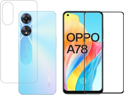 4 YARDS Front and Back Tempered Glass for OPPO A78 4G (D-Plus)(Pack of 1)